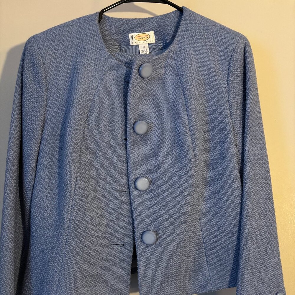 Dusty blue Jacket and skirt